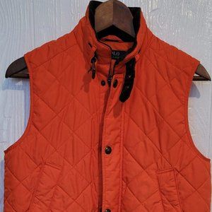 Ralph Lauren Orange Quilted Puffer Vest -Men’s Size M